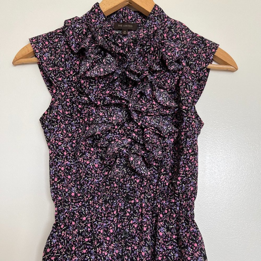 The Limited Button Down Ruffle Top - Picture 2 of 4